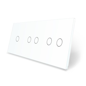 Panel szklany 1+2+2 biały WELAIK