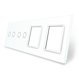 Panel szklany 2+2+G+G biały WELAIK