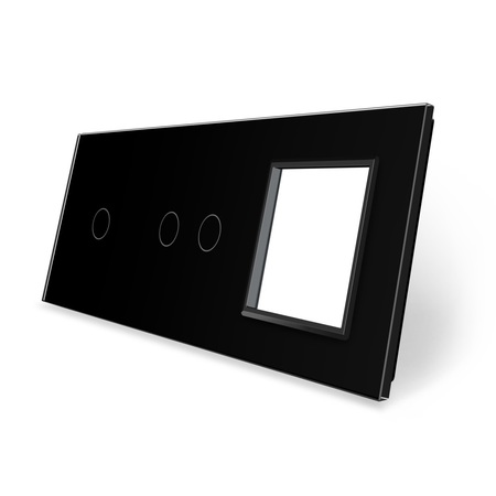 Panel szklany 1+2+G czarny WELAIK (1)
