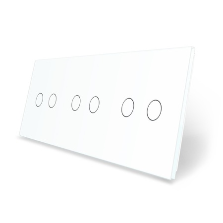 Panel szklany 2+2+2 biały WELAIK (1)