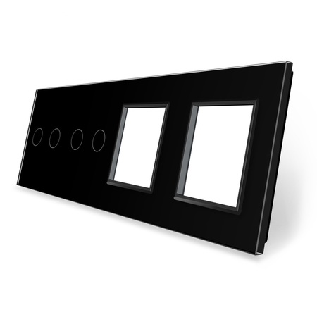 Panel szklany 2+2+G+G czarny WELAIK (1)